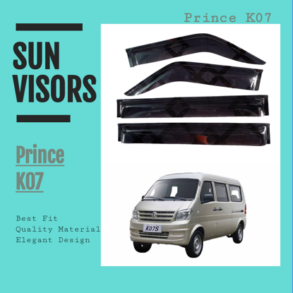 Picture of Prince K07 Sun Visors Air Press Set of 4 Pcs. | Dark Smoke