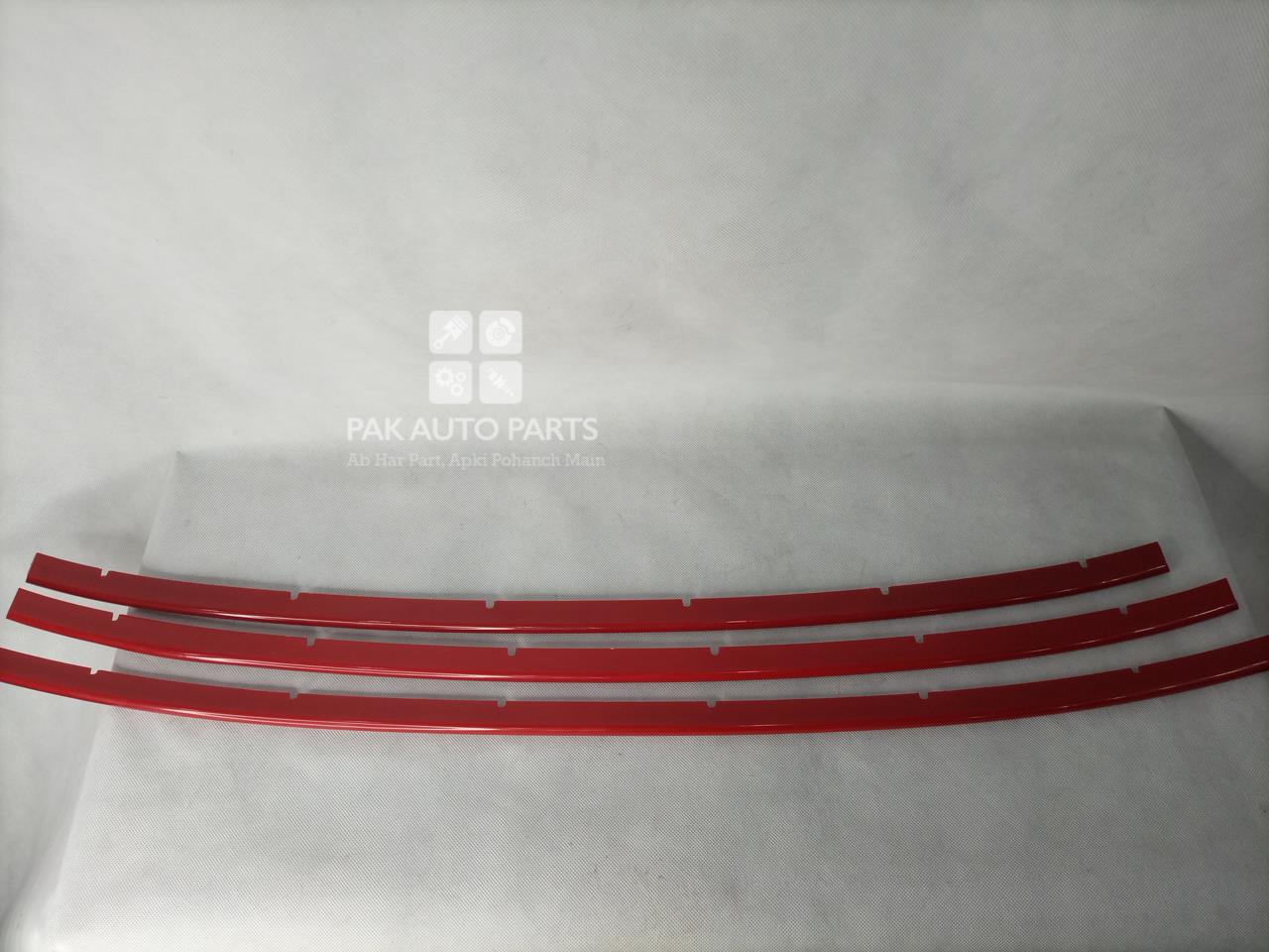 Picture of Toyota Corolla 2014-17 Bumper Grill Red(3pcs)