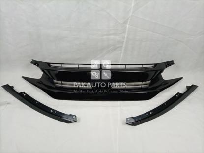 Picture of Honda Civic 2016-21 Front Show Grill Turbo(3pec)