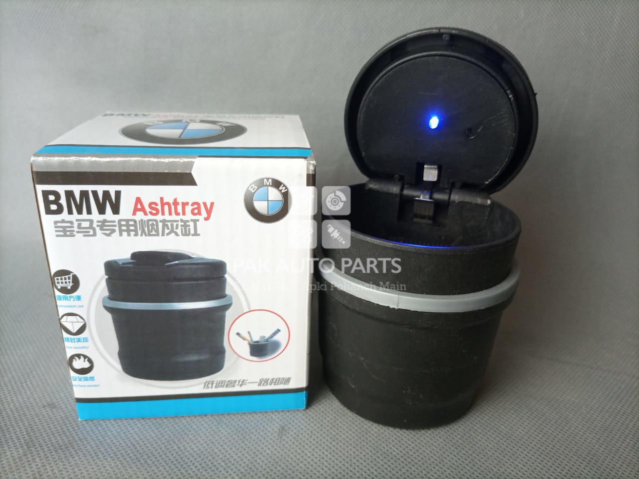BMW Style Portable Car Ashtray For Smokers With LED LightPakAutoParts