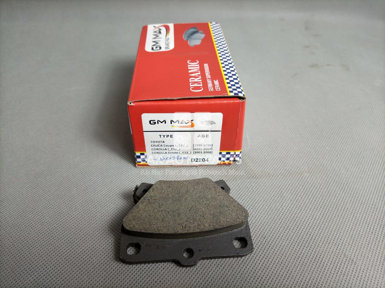 Picture of Toyota Corolla Xli 2002-08 Rear Disc Pad