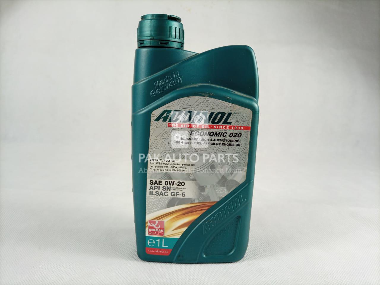 Car Universal Addinol Engine Oil SEA 0W20 (1L)PakAutoParts