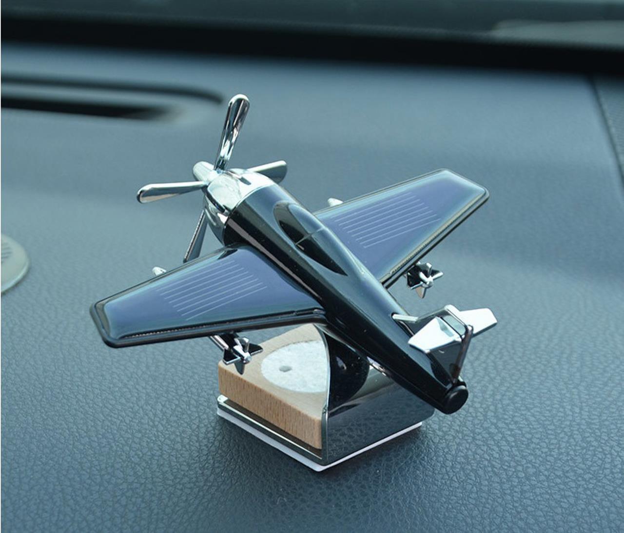 Car Dashboard Decoration Solar Plane with PerfumePakAutoParts