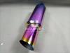 Picture of EX-Big Size Drum Muffler Piping,  Car Modification Multi Color Small Exhaust Muffler with Blue Tip