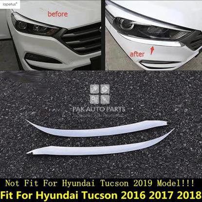 Picture of Hyundai Tucson Headlight Eye Brow Chrome(2pcs)