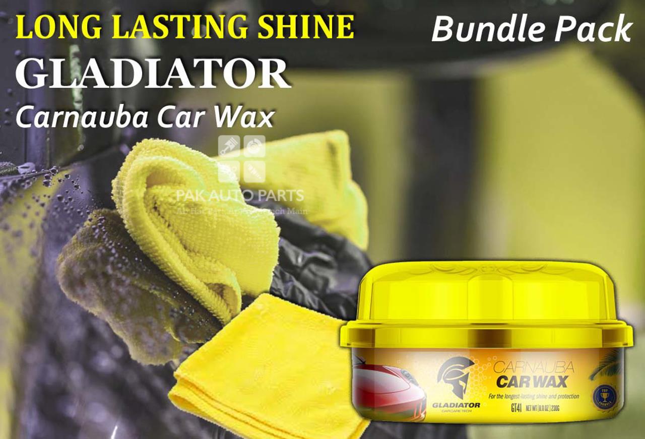 Picture of Gladiator Carnauba Car Wax With Microfiber Cloth - Bundle Pack