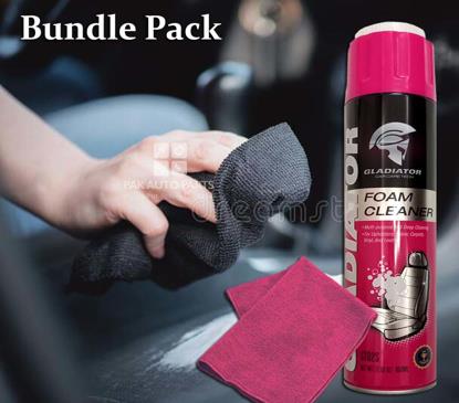 Picture of Gladiator Foam Cleaner With Brush Cap And Microfiber Cloth - Bundle Pack