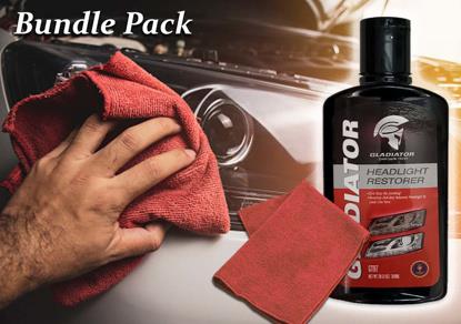 Picture of Gladiator Car Headlight Restorer And Cleaner With Microfiber Towel - Bundle Pack