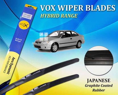 Picture of Honda Civic 1995 - 2001 VOX Japanese Rubber Hybrid Wiper Blades