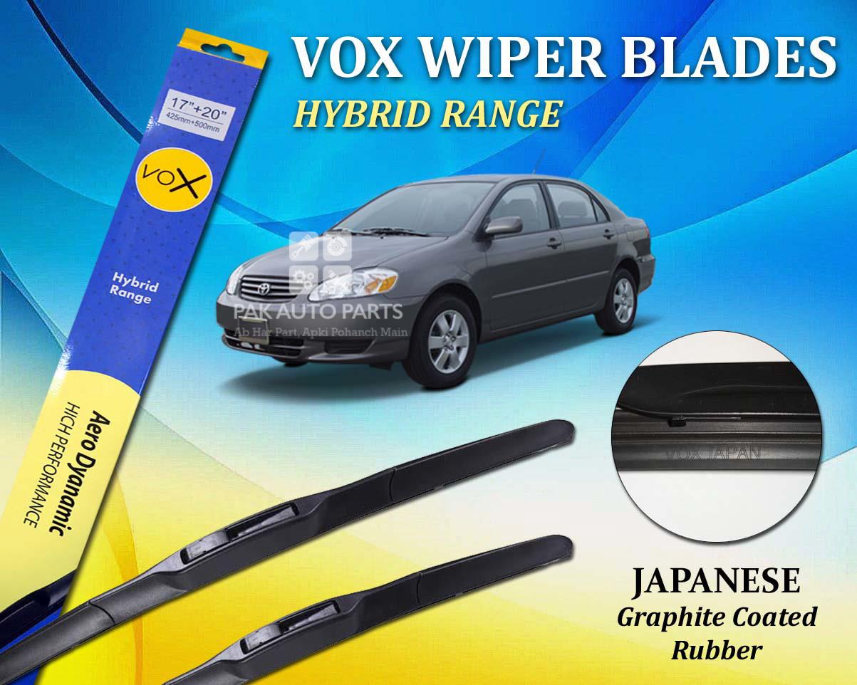 Toyota Corolla 2002 2008 VOX Japanese Rubber Hybrid Wiper Blades