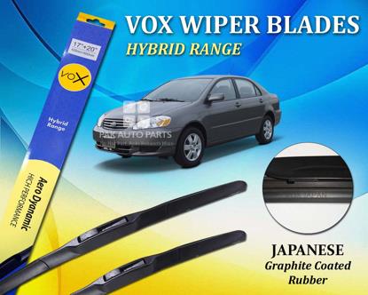 Picture of Toyota Corolla 2002 - 2008 VOX Japanese Rubber Hybrid Wiper Blades