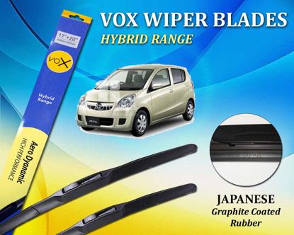 Picture of Daihatsu Mira VOX Japanese Rubber Hybrid Wiper Blades