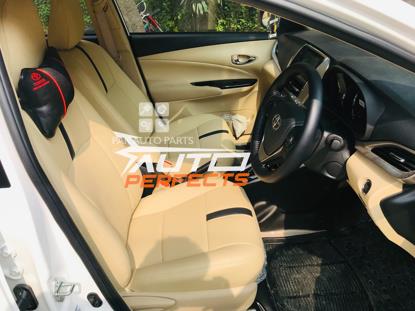 Picture of Toyota Yaris Stripe Gum Leather Seat Cover