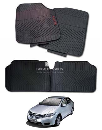 Picture of Honda City 2009 - 2020 PVC Floor Mats - Genuine Shape And Size - Black