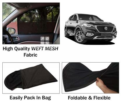 Picture of Mg Hs Sun Shades | High Quality Weft Mesh Fabric | Foldable | Dark Black | Heat Proof | 4pcs Set