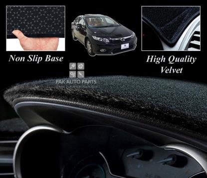 Picture of Honda Civic 2013 - 2015 Velvet Dashboard Carpet Cover | Non Slip | Washable