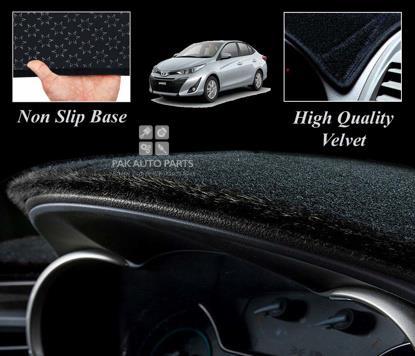 Picture of Toyota Yaris Velvet Dashboard Carpet Cover | Non Slip | Washable