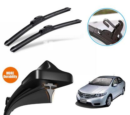 Picture of Honda City 2009 - 2021 Silicone Wiper Blades | Soft Rubber Vipers | High Quality Graphite Coated Rubber | Non Cracking Material
