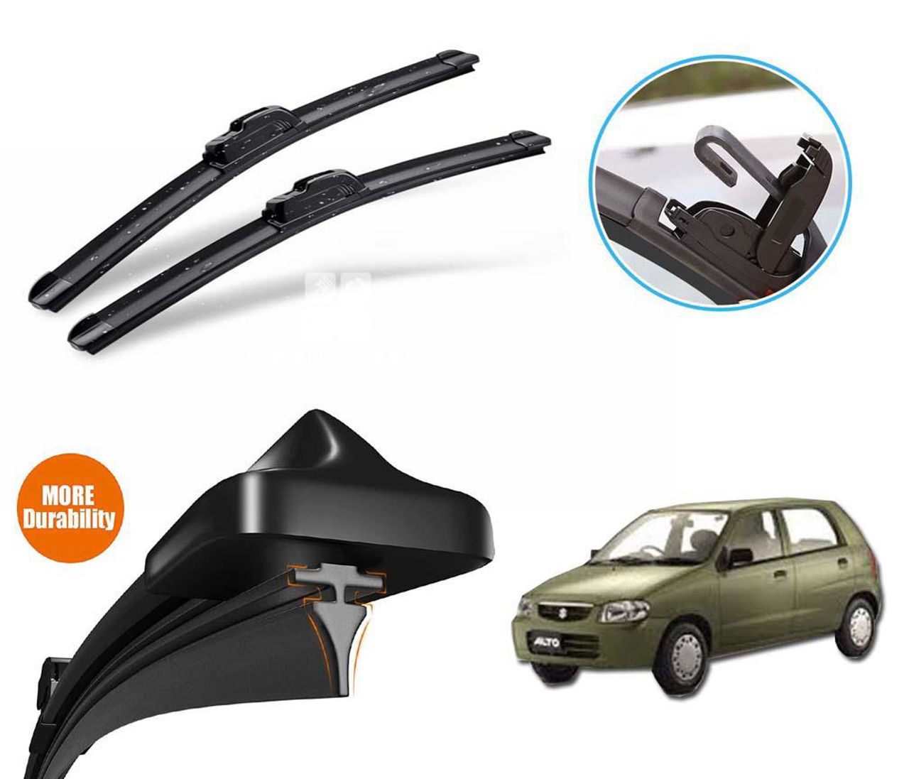 Suzuki Alto Vxr Silicone Wiper Blades Soft Rubber Vipers High
