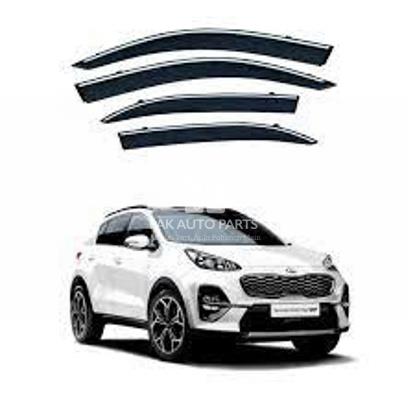 Picture of Kia Sportage Air Press Door Visor Set With (Chrome & Clips)