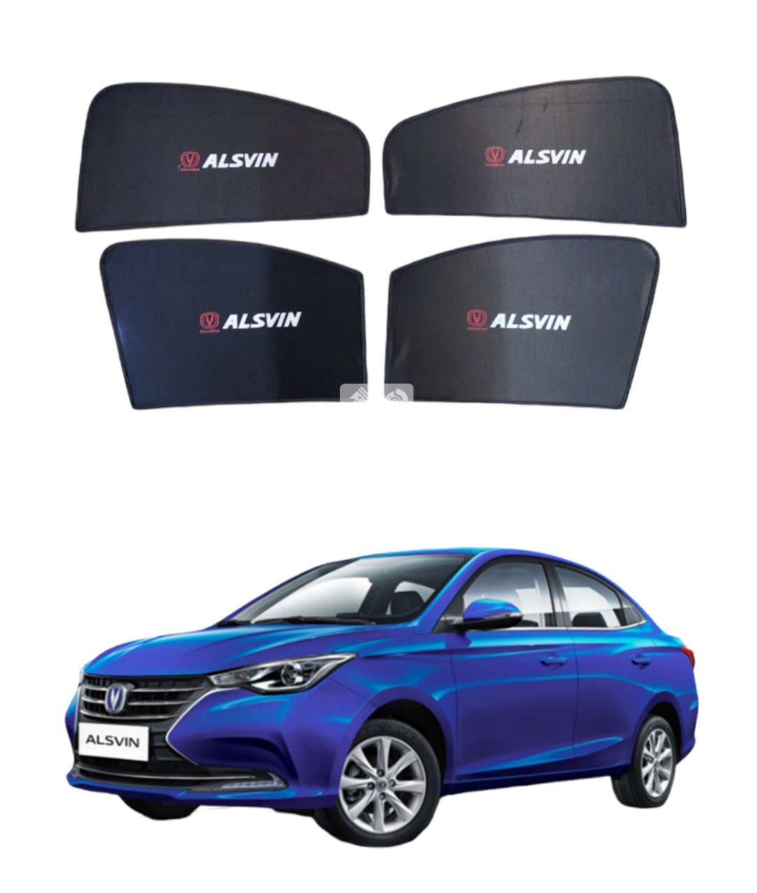 Picture of Changan Alsvin Sunshades Window Curtains Set (4 PCs) With Logo