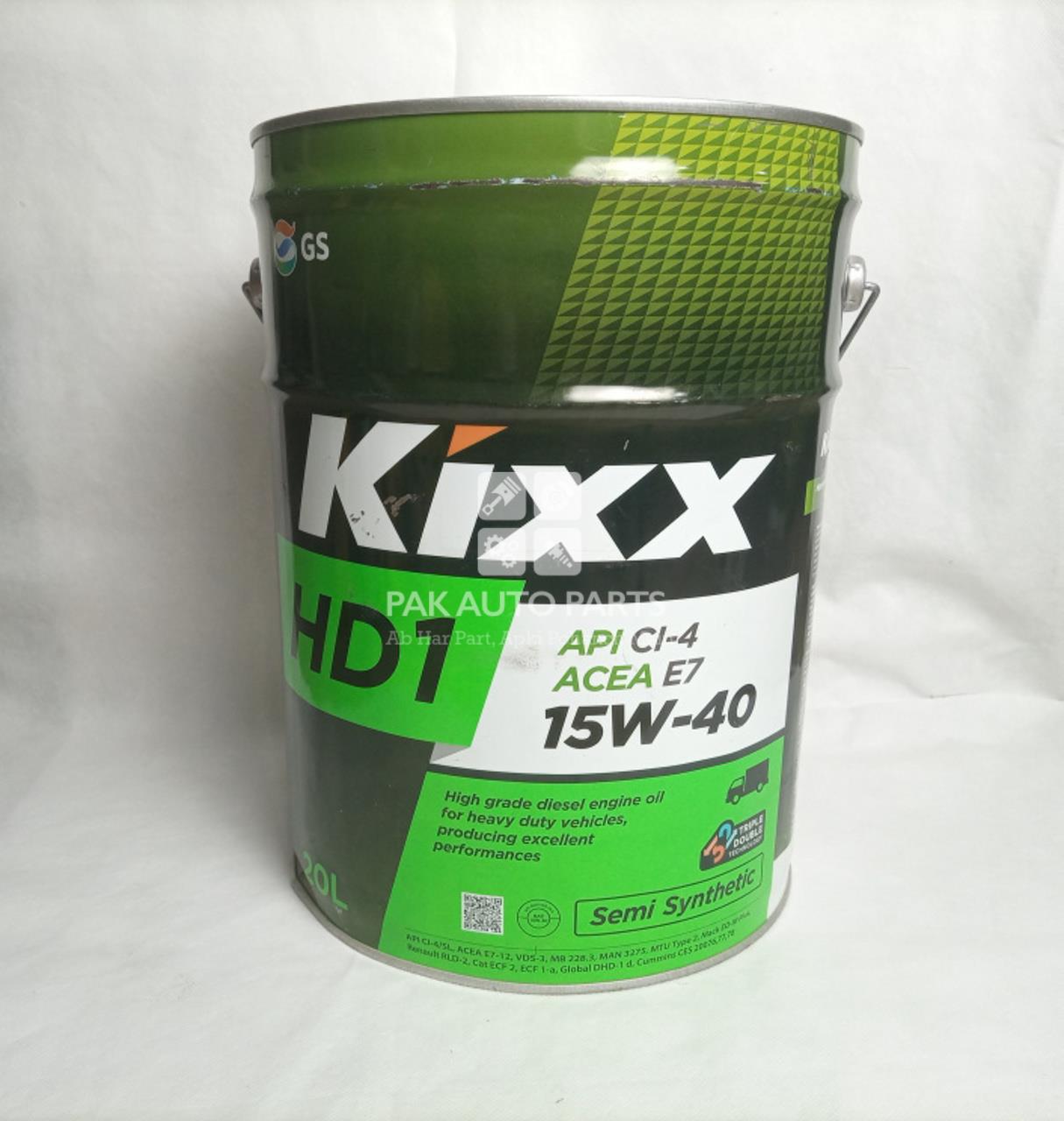 Picture of Kixx HD1 API CI-4 15W-40 (20L)  High Performance Diesel Engine Oil API CI-4/SL 15W-40 Semi Synthetic