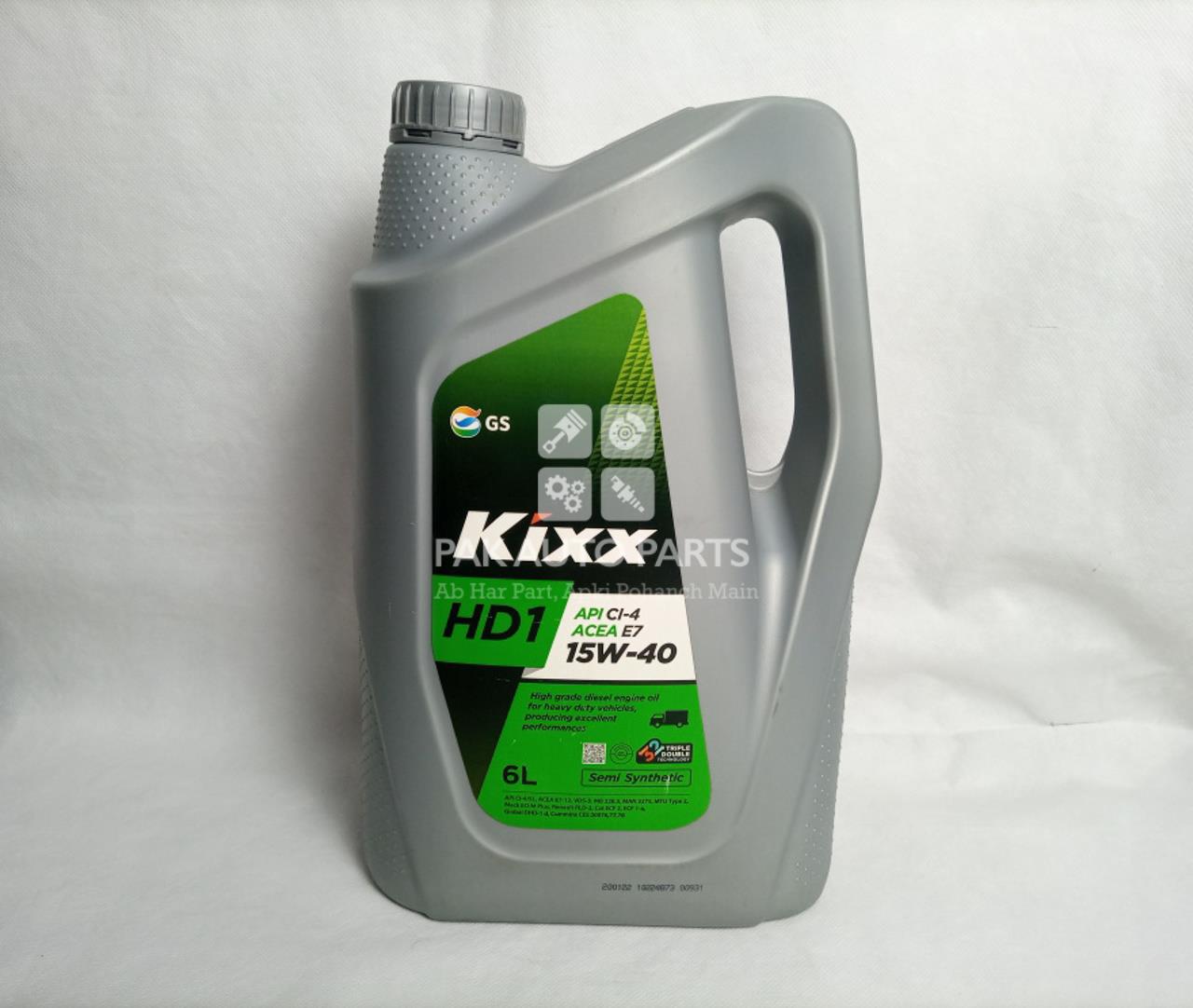 Picture of Kixx HD1 API CI-4 15W-40 (6L)  High Performance Diesel Engine Oil API CI-4/SL 15W-40 Semi Synthetic