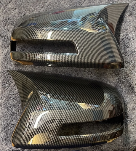 Picture of Honda Civic 2012-2015 Carbon Fiber Batman Style Side Mirror Covers