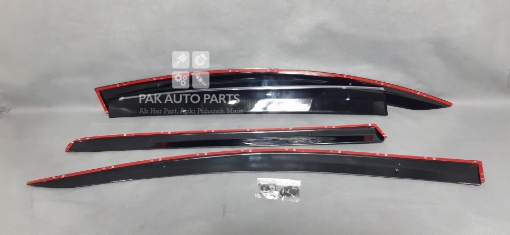 Picture of Toyota Vitz Air Press - Door Sun Visor With (Chrome & Clip) - Model 2014-2018