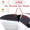 Picture of Kia Stonic Sun Shades Car Windows Curtains 4 pieces, Foldable, Jet Black