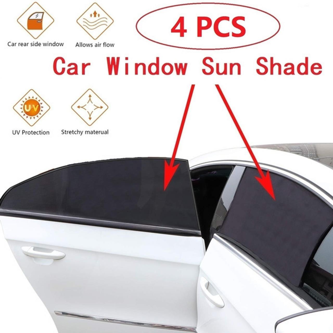 Kia Stonic Sun Shades Car Windows Curtains 4 pieces, Foldable, Jet