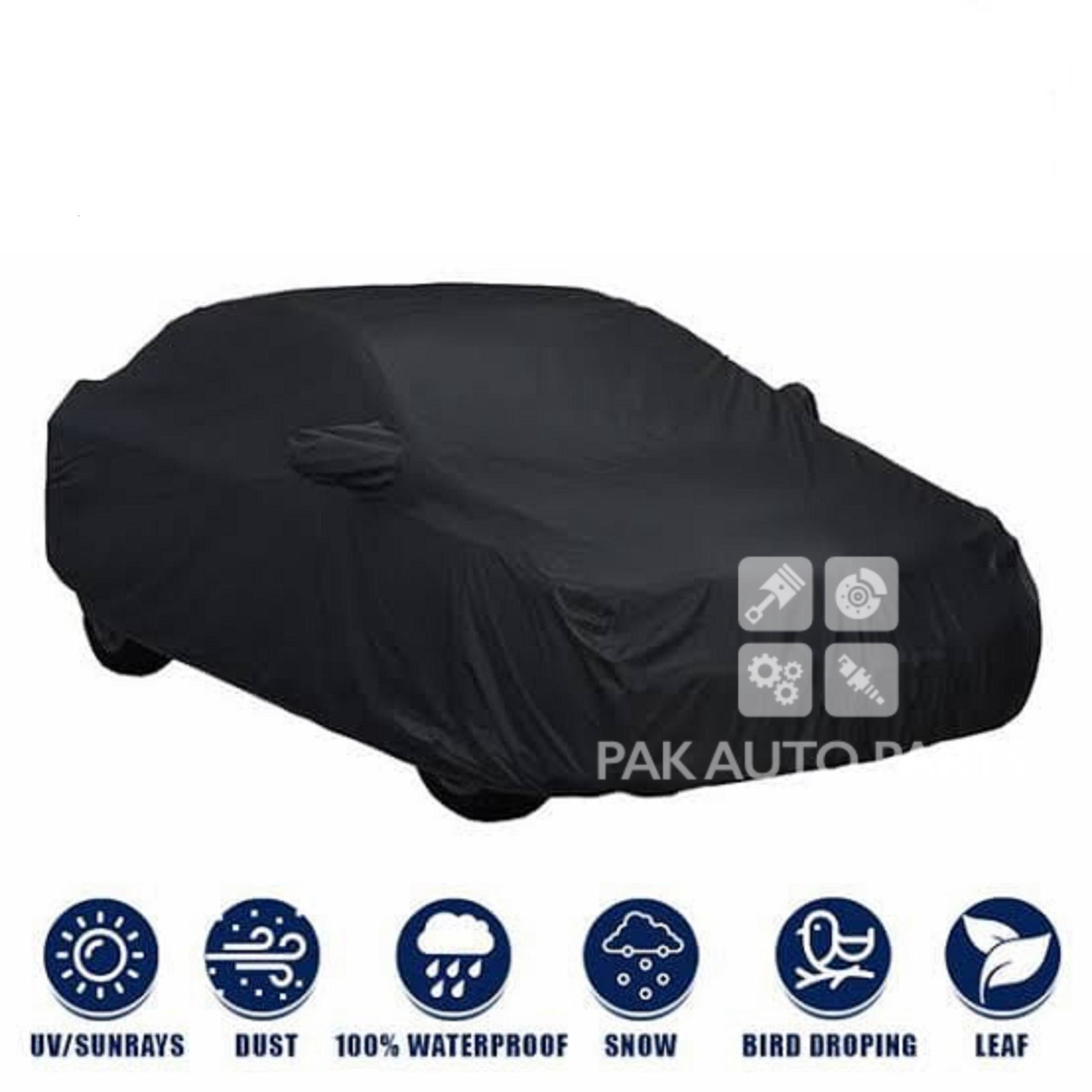 Picture of New Honda City 2022 Carbon Coated Top Cover Premium Quality, Water Proof~Scratches Proof~Double Stitched~Cover Whole Body Packed In High Quality Bag