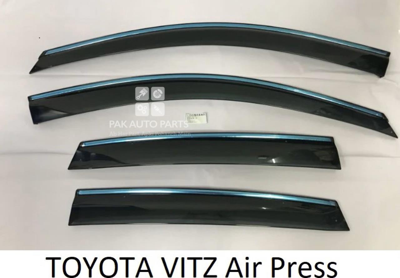 Picture of Toyota Vitz Air Press - Door Sun Visor With (Chrome & Clip) - Model 2014-2018
