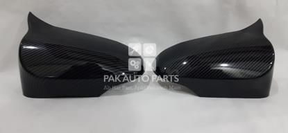 Picture of Toyota Vitz Batman Style Carbon Fiber Side Mirror Cover - Model 2012-2023