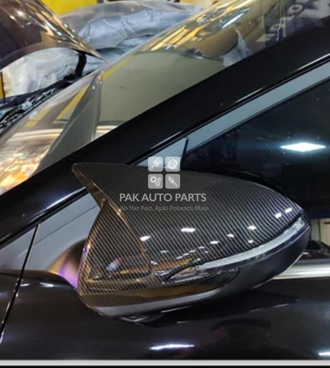 Picture of Hyundai Elentra Batman Style Carbon Fiber Side Mirror Cover Pair