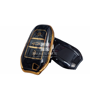 Picture of Peugeot 2008 TPU Remote Key Cover Case Protector, Black/Gold