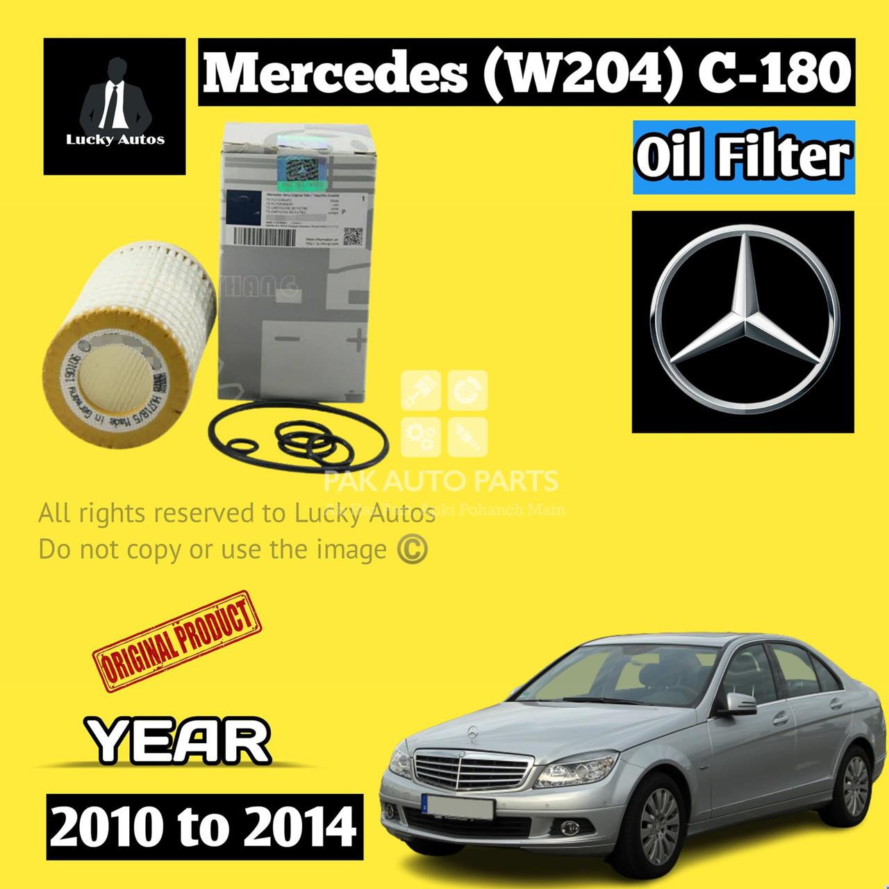 Picture of Mercedes Benz Oil Filter For W204 C-180 Year 2010 to 2014