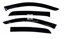 Picture of United Bravo Visor Set Air press With Logo Plain (4 PCs)
