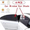 Picture of Toyota Aqua (All Models) Foldable Sun Shades 4Pcs Set | Jersey material | Heat Proof | Dark Black