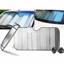 Picture of Universal Windshield Aluminum Foil Shade | Front Shade | Two Suction Cup | Foldable | Blocking Sun Light & UV Lights.