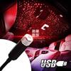 Picture of Car Roof Star Night Lights Interior Decoration Light USB Plug (Red Color)