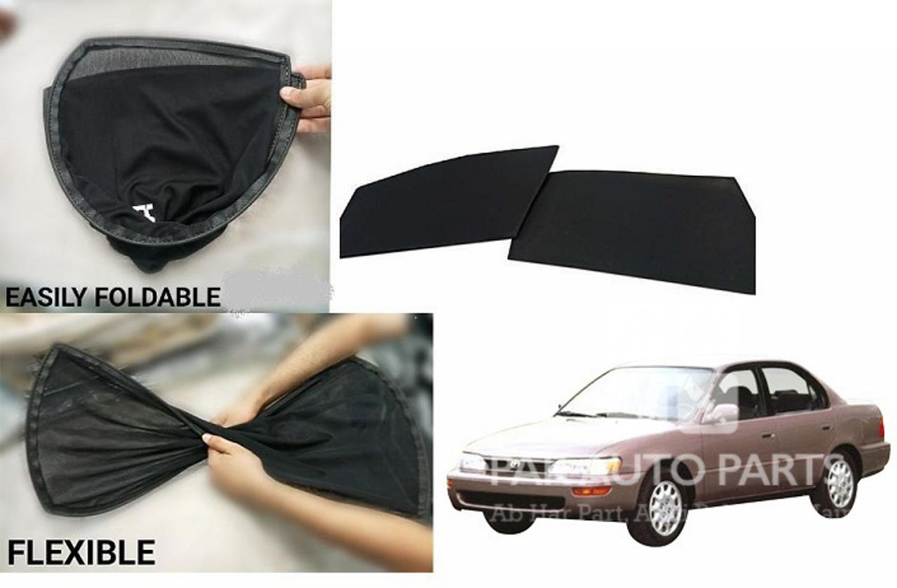 Picture of Toyota Corolla 96 (INDUS) Foldable Sun Shades 4Pcs Set | Jersey material | Heat Proof | Dark Black