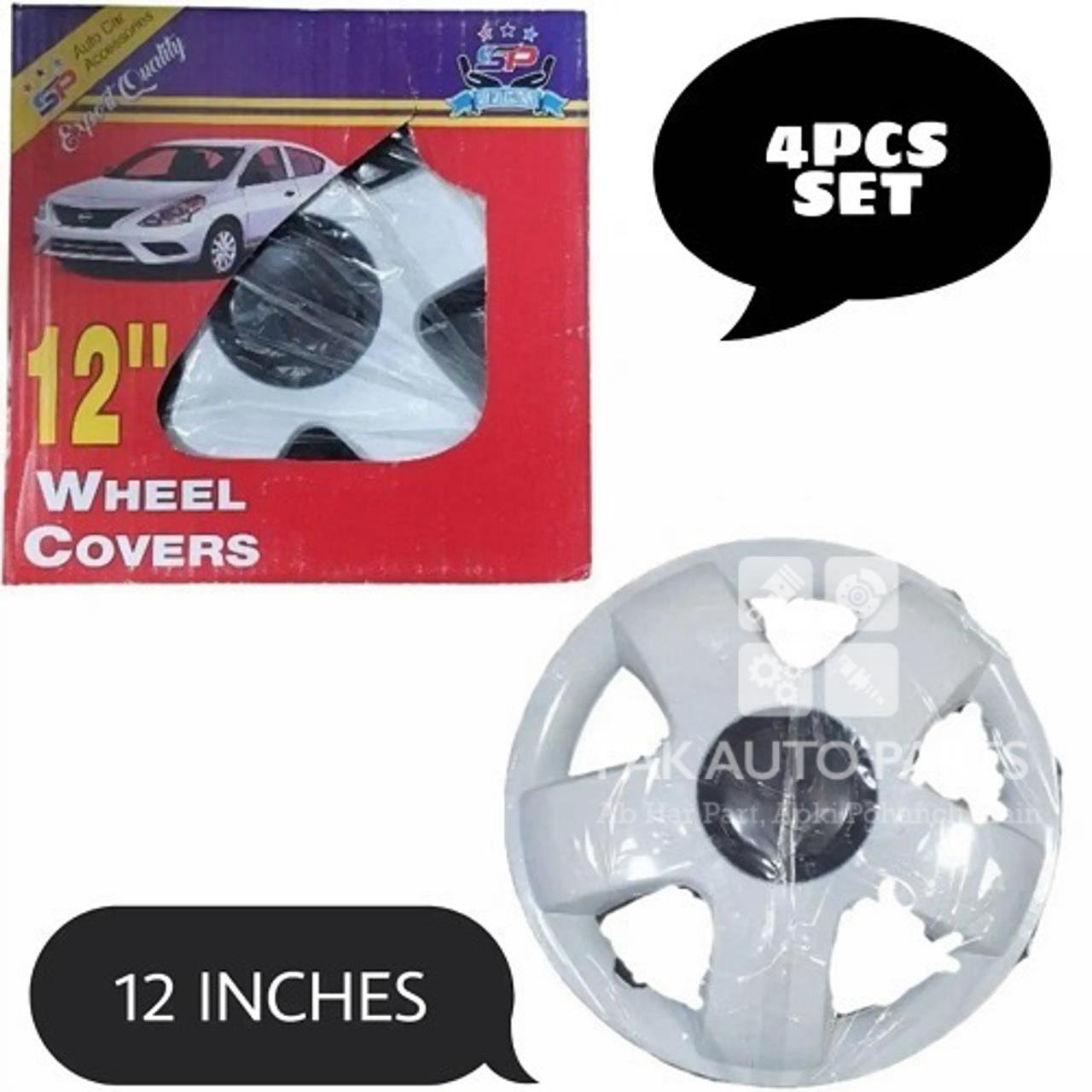 Picture of New Suzuki Mehran And Bolan 1986-2023 Wheel Covers 12 Inches (White) | Premium Quality