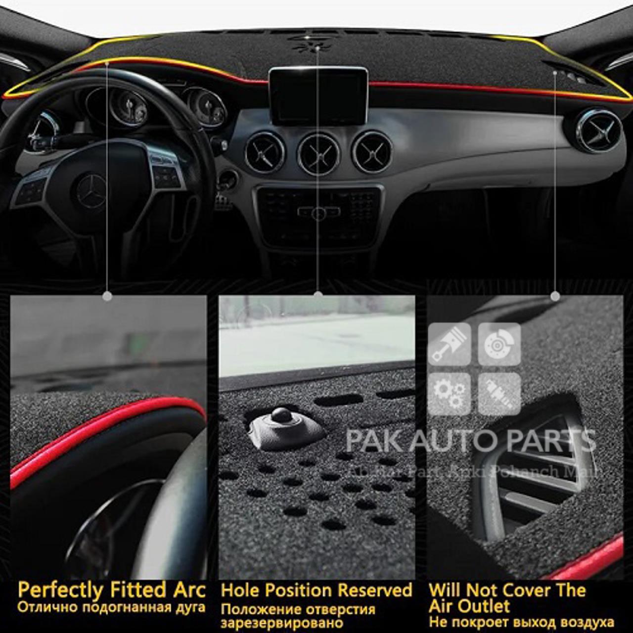 Picture of Toyota Vitz 2012-2017 Dashboard Carpet Mat With Logo.