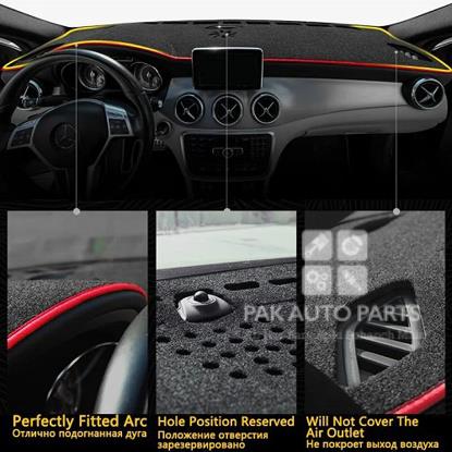 Picture of Toyota Passo 2010-2016 Dashboard Carpet Mat With Logo.