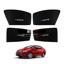 Picture of Honda City 2009-2021 Sun Shades Car Windows Curtains 4 pieces With City Logo | Fold-able | Jet Black