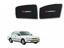 Picture of Toyota Corolla 1996-1998 (Indus) Sun Shades Car Windows Curtains 4 pieces With Corolla Logo | Fold-able | Jet Black