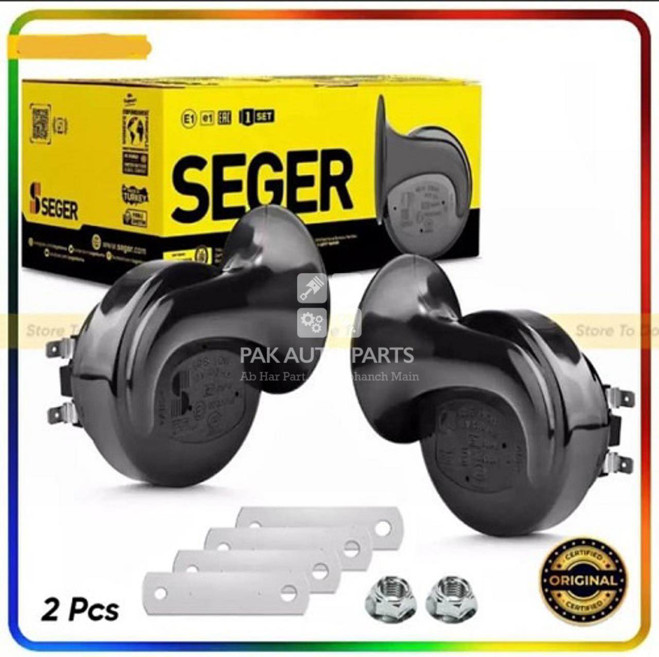 Picture of Seger Snail Horn - 12V | Premium Quality | Extra Loud | Box Packed