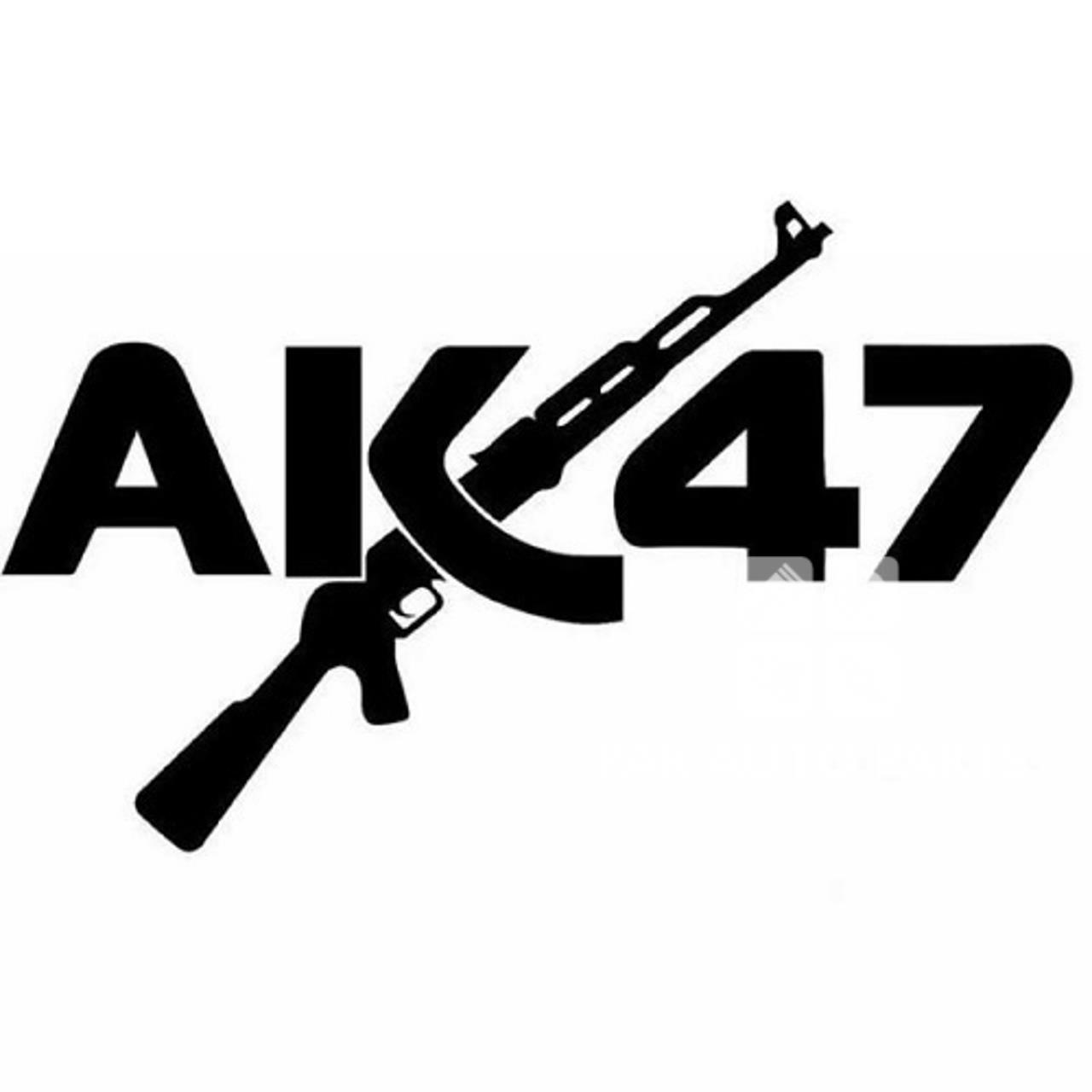 Picture of Car AK47 Sticker 4.5 X 4.5 Inches | Dual lamination | Waterproof / Weatherproof.