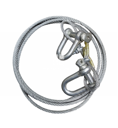 Picture of Steel Tow Cable Rope With Hooks | 3 Tons -10 Ft